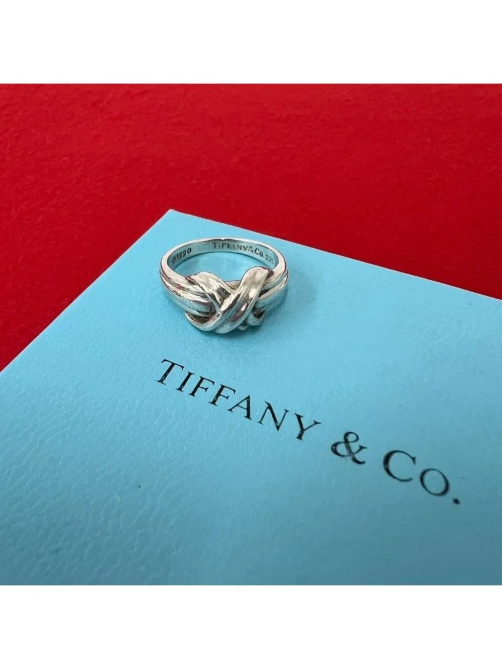 Tiffany & Co Signature Cross Ring 925 Sterling Silver